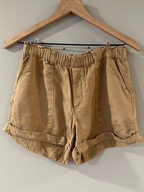 Aerie Khaki Camp Shorts - Khaki
